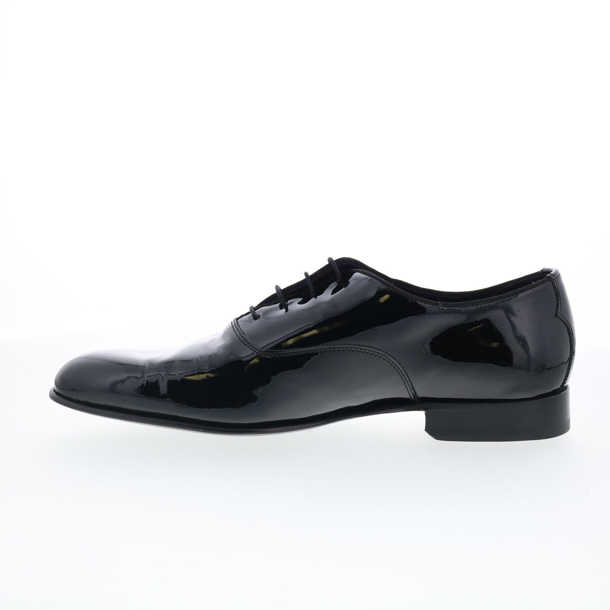 Di Bianco Marianella Mens Black Leather Oxfords & Lace Ups Plain Toe Shoes