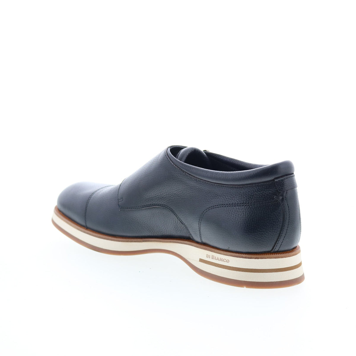 Di Bianco Micro Chiara Mens Black Leather Loafers & Slip Ons Casual Shoes