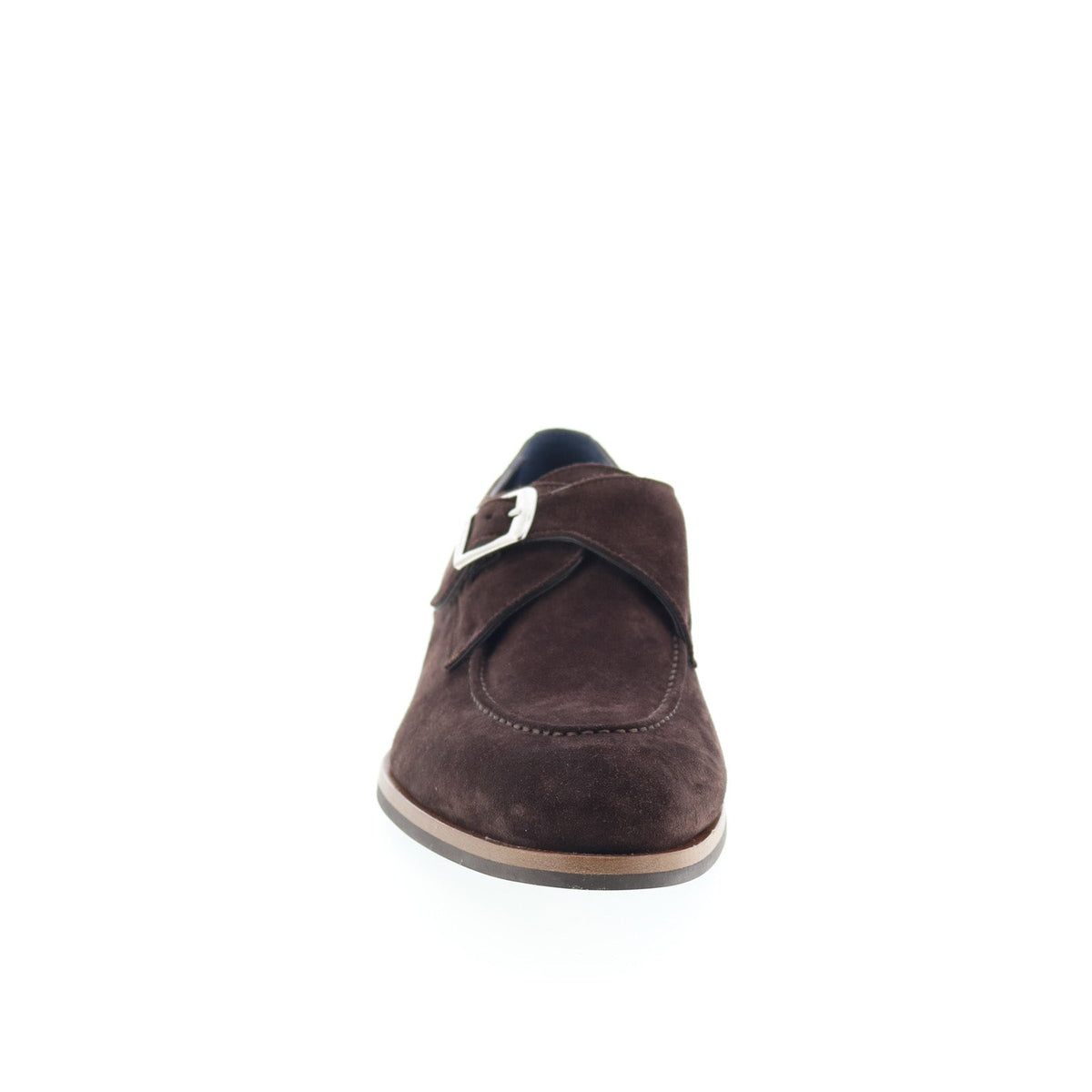 Di Bianco Parma Mens Brown Suede Hook & Loop Loafers & Slip Ons Casual Shoes