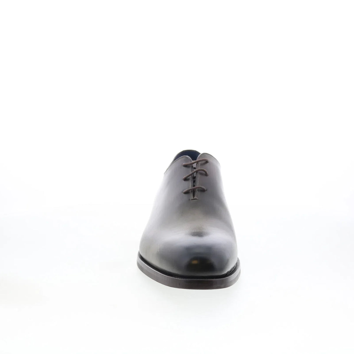 Di Bianco Pistoia Mens Green Leather Oxfords & Lace Ups Plain Toe Shoes