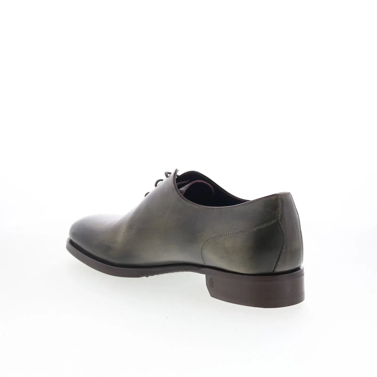 Di Bianco Pistoia Mens Green Leather Oxfords & Lace Ups Plain Toe Shoes