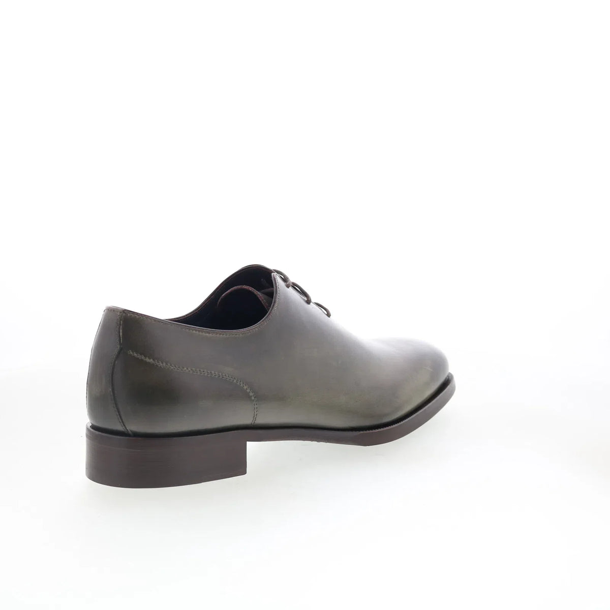 Di Bianco Pistoia Mens Green Leather Oxfords & Lace Ups Plain Toe Shoes
