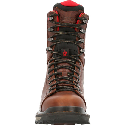 Rocky Rams Horn Lace To Toe Waterproof Mens Brown Work & Safety Boots