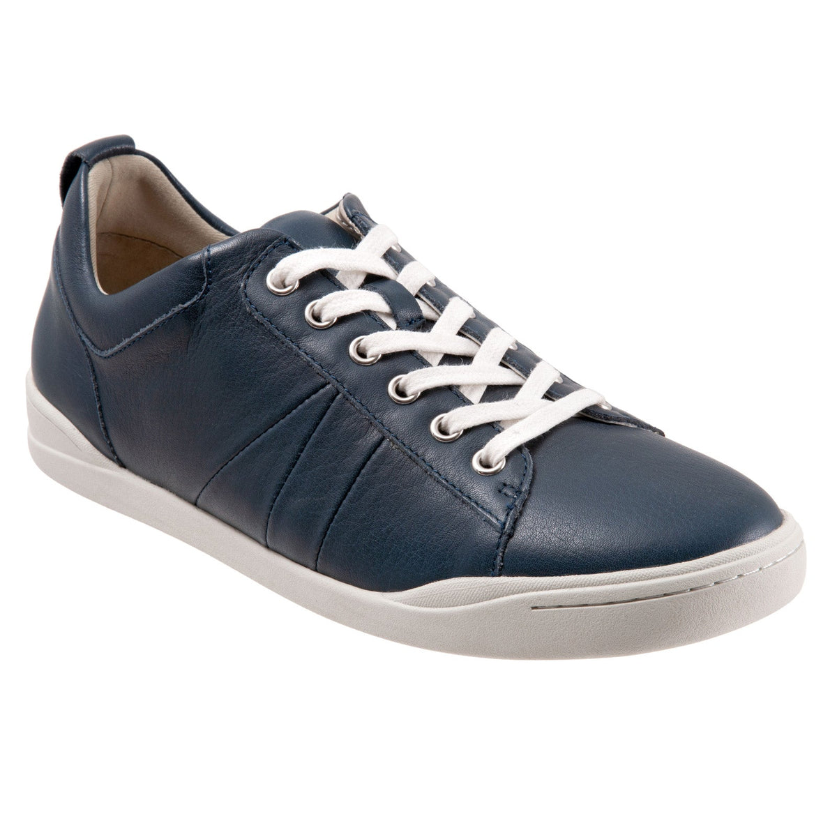 SoftWalk Athens S2051-400 Womens Blue Leather Lifestyle Sneakers Shoes