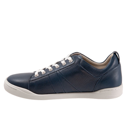 SoftWalk Athens S2051-400 Womens Blue Leather Lifestyle Sneakers Shoes