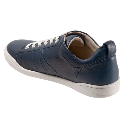 SoftWalk Athens S2051-400 Womens Blue Leather Lifestyle Sneakers Shoes