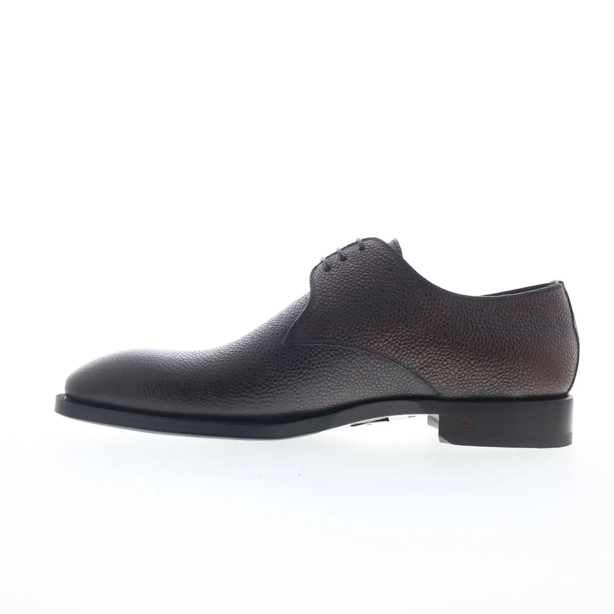 Di Bianco SBP899 Mens Brown Leather Oxfords & Lace Ups Plain Toe Shoes