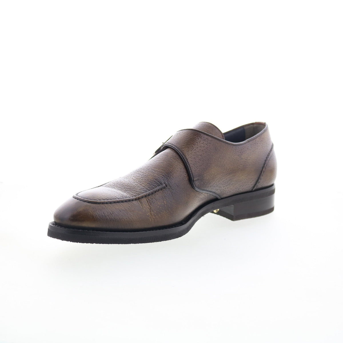 Di Bianco SBP906G Mens Brown Leather Loafers & Slip Ons Casual Shoes