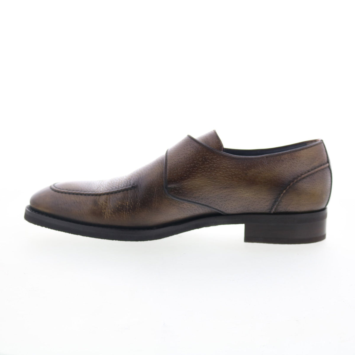 Di Bianco SBP906G Mens Brown Leather Loafers & Slip Ons Casual Shoes