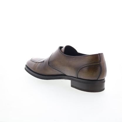 Di Bianco SBP906G Mens Brown Leather Loafers & Slip Ons Casual Shoes