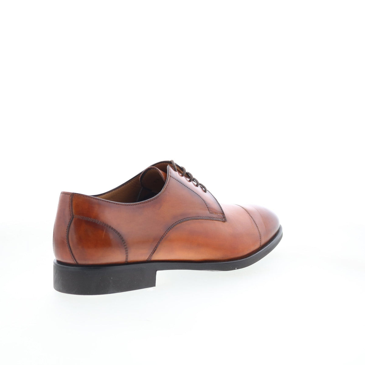 Di Bianco SC538 Mens Brown Leather Lace Up Oxfords & Lace Ups Cap Toe Shoes