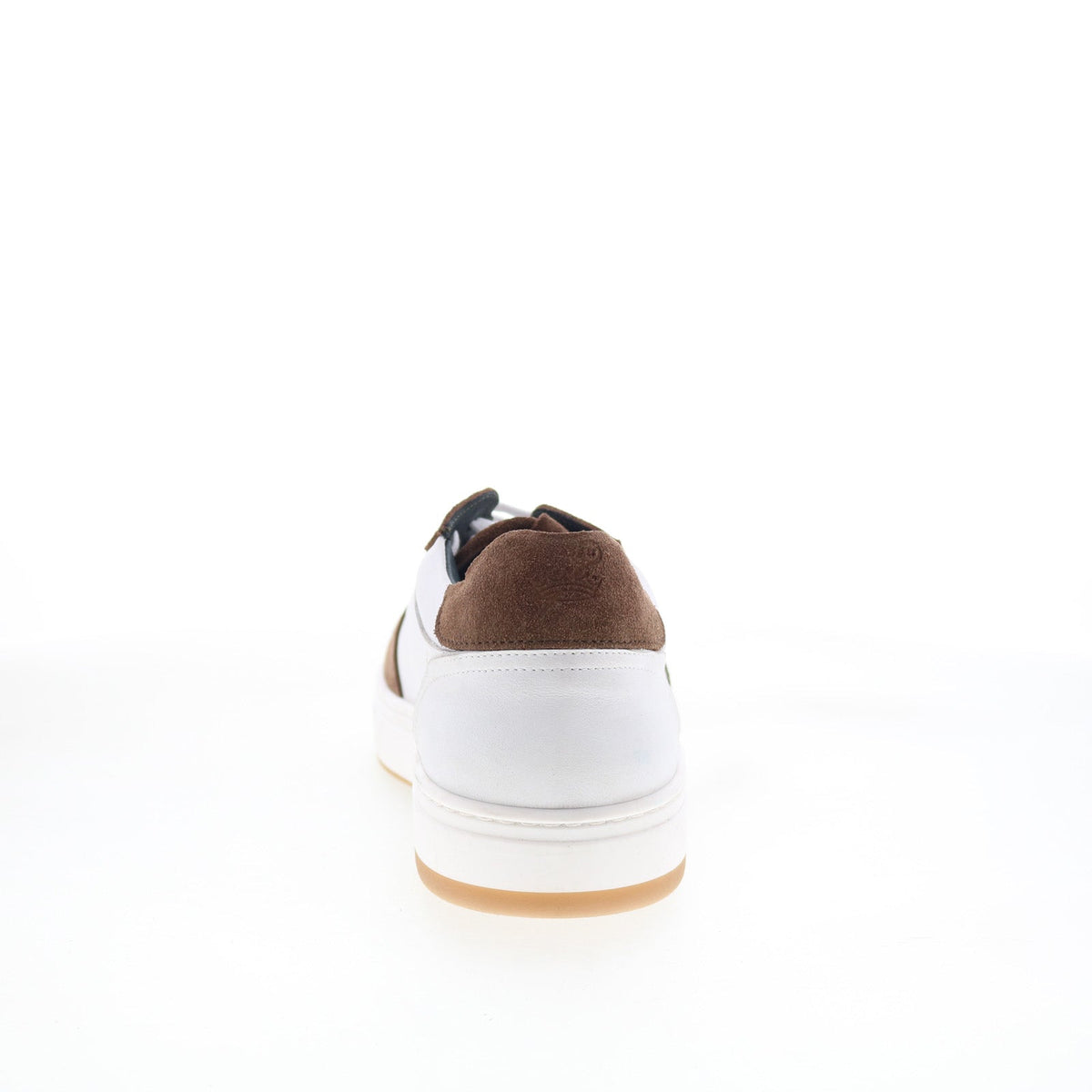 Di Bianco Saloninus Mens White Leather Lace Up Lifestyle Sneakers Shoes