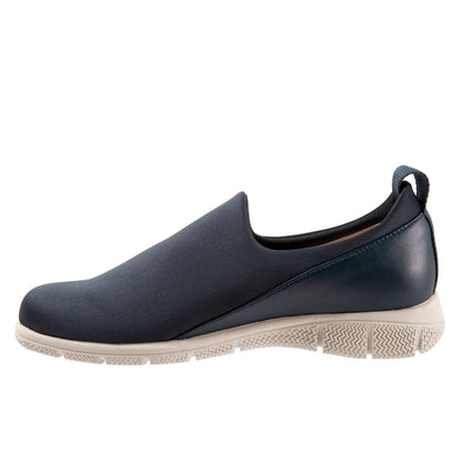 Trotters Ultima T2257-400 Womens Blue Leather Lifestyle Sneakers Shoes