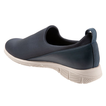 Trotters Ultima T2257-400 Womens Blue Leather Lifestyle Sneakers Shoes