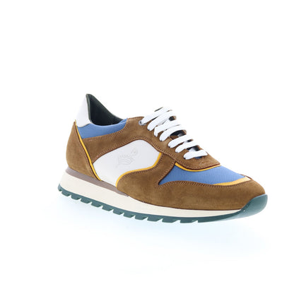 Pastori by Di Bianco Thrax Mens Brown Suede Lace Up Lifestyle Sneakers Shoes