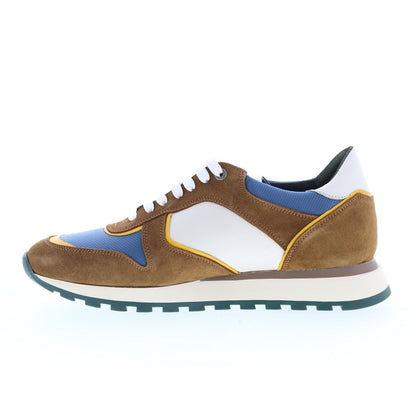 Pastori by Di Bianco Thrax Mens Brown Suede Lace Up Lifestyle Sneakers Shoes