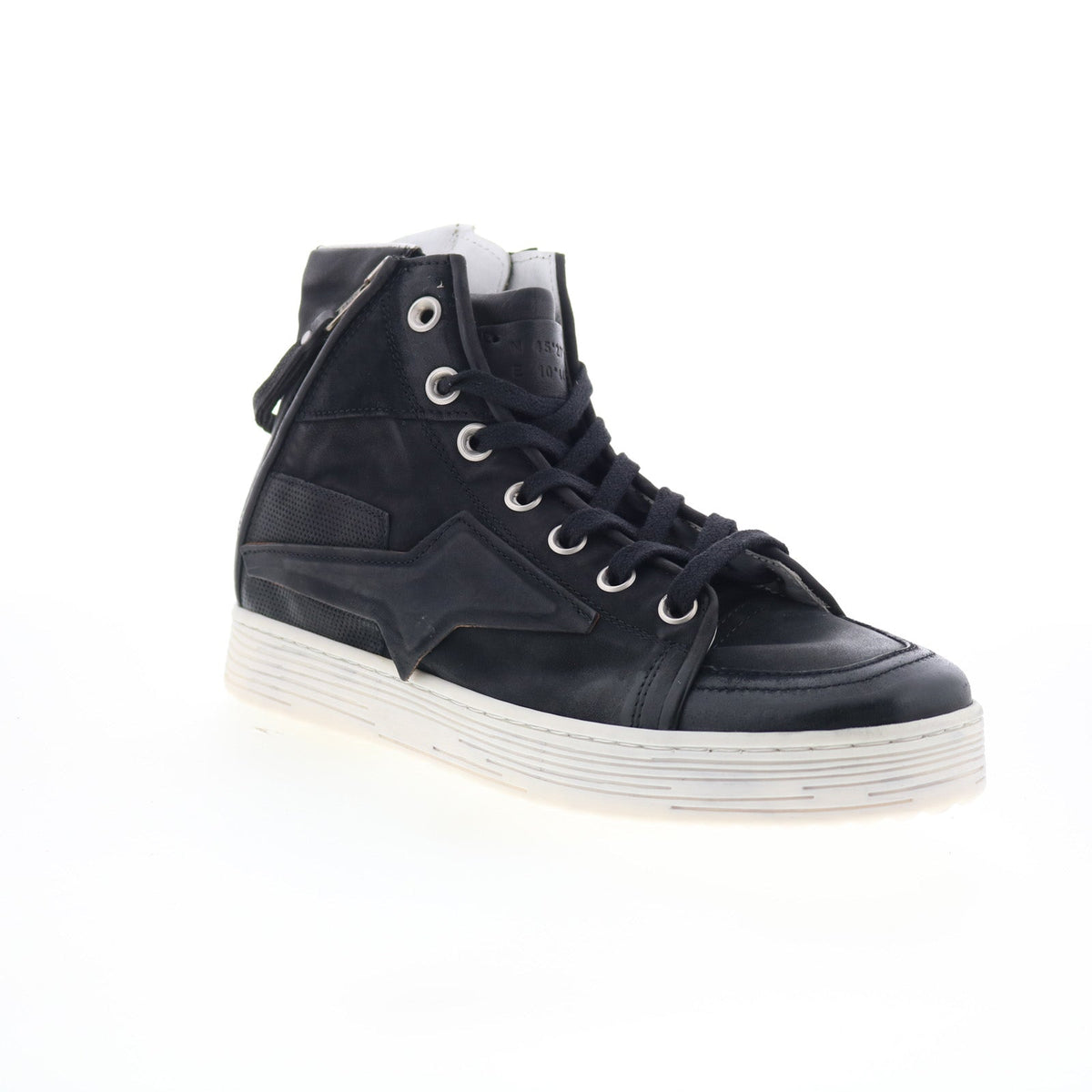 A.S. 98 Adler Womens Black Leather Lace Up Lifestyle Sneakers Shoes