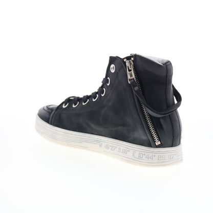 A.S. 98 Adler Womens Black Leather Lace Up Lifestyle Sneakers Shoes
