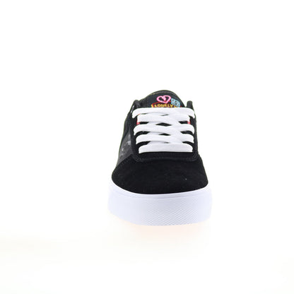 DC Teknic ADYS300763-BR2 Mens Black Canvas Skate Inspired Sneakers Shoes