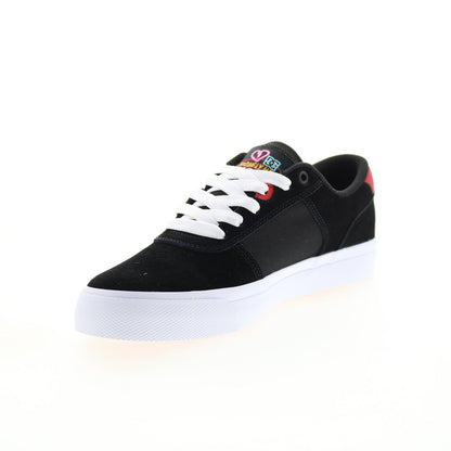 DC Teknic ADYS300763-BR2 Mens Black Canvas Skate Inspired Sneakers Shoes