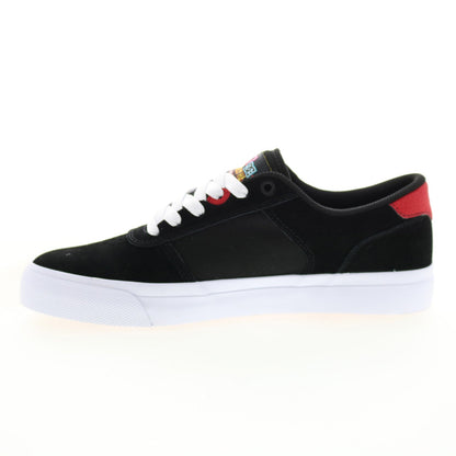 DC Teknic ADYS300763-BR2 Mens Black Canvas Skate Inspired Sneakers Shoes