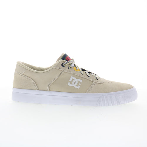 DC Teknic ADYS300763-OG2 Mens Beige Suede Skate Inspired Sneakers Shoes
