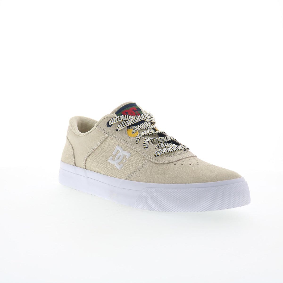DC Teknic ADYS300763-OG2 Mens Beige Suede Skate Inspired Sneakers Shoes