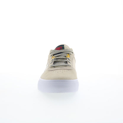 DC Teknic ADYS300763-OG2 Mens Beige Suede Skate Inspired Sneakers Shoes