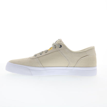 DC Teknic ADYS300763-OG2 Mens Beige Suede Skate Inspired Sneakers Shoes