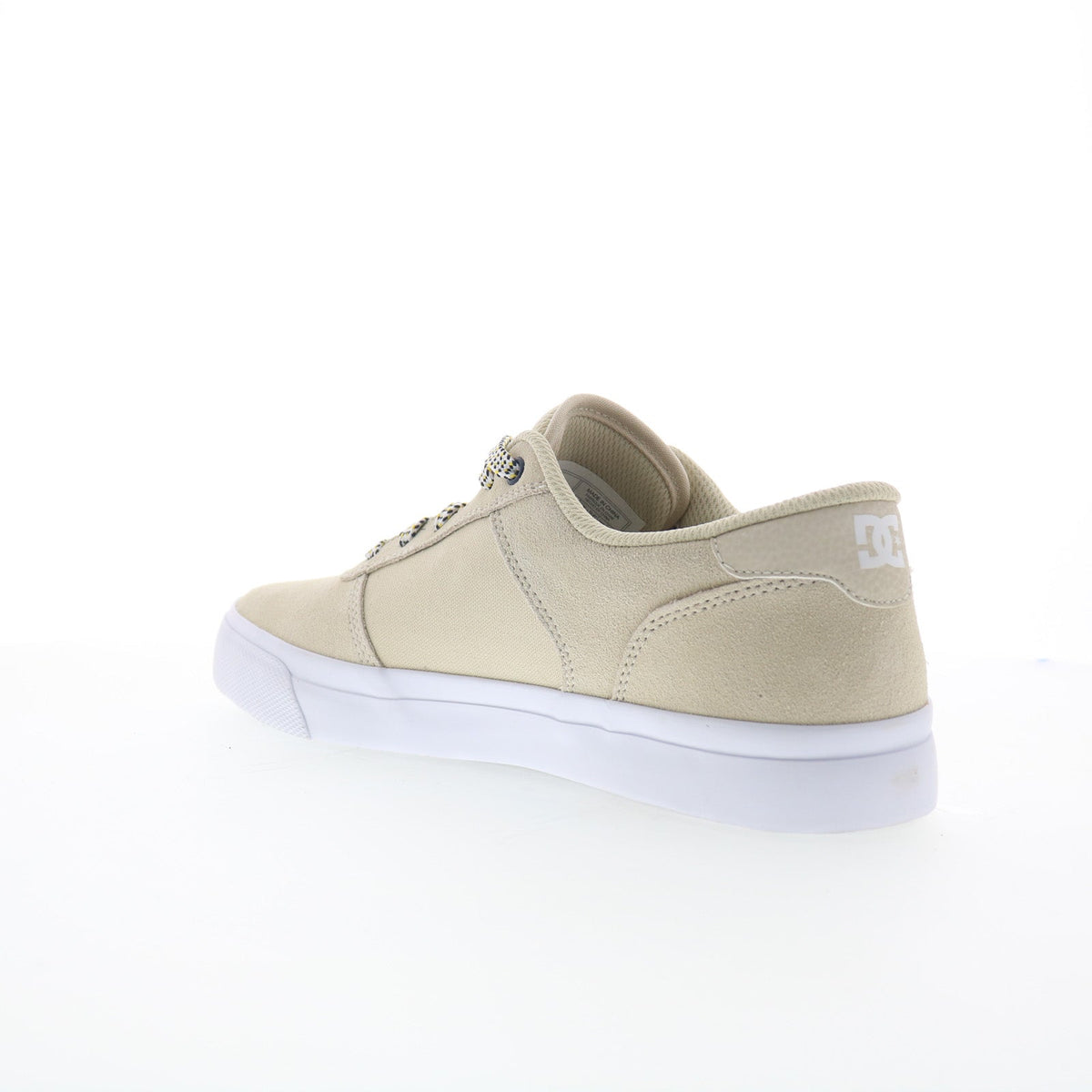DC Teknic ADYS300763-OG2 Mens Beige Suede Skate Inspired Sneakers Shoes