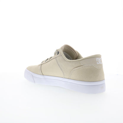 DC Teknic ADYS300763-OG2 Mens Beige Suede Skate Inspired Sneakers Shoes