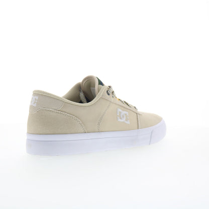 DC Teknic ADYS300763-OG2 Mens Beige Suede Skate Inspired Sneakers Shoes