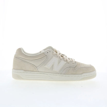 New Balance 480 BB480LDS Mens Beige Suede Lace Up Lifestyle Sneakers Shoes