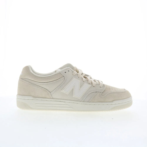 New Balance 480 BB480LDS Mens Beige Suede Lace Up Lifestyle Sneakers Shoes