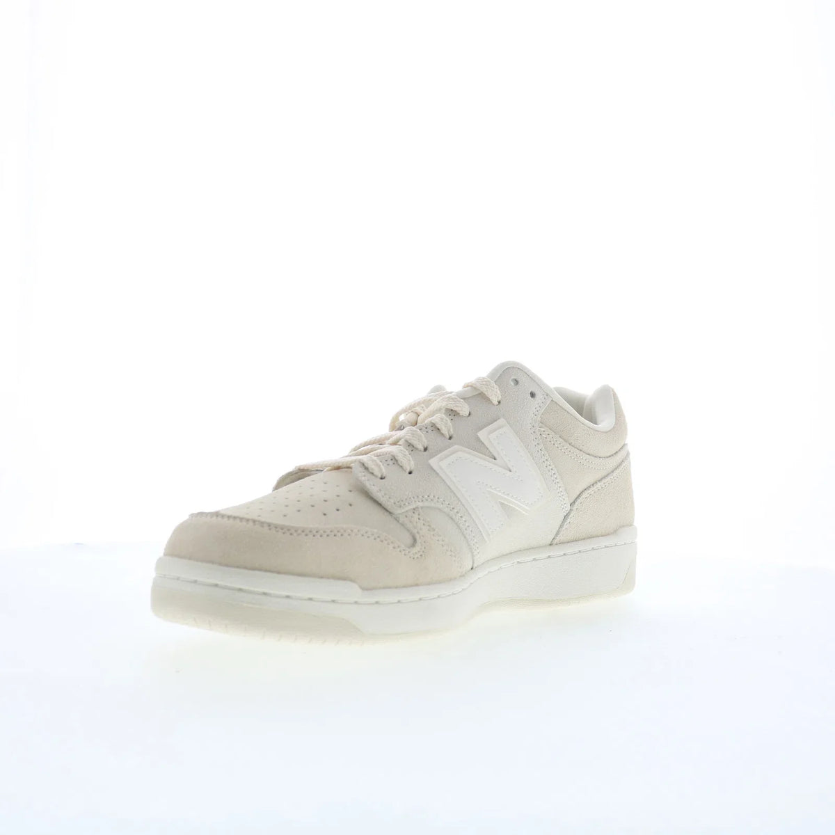 New Balance 480 BB480LDS Mens Beige Suede Lace Up Lifestyle Sneakers Shoes