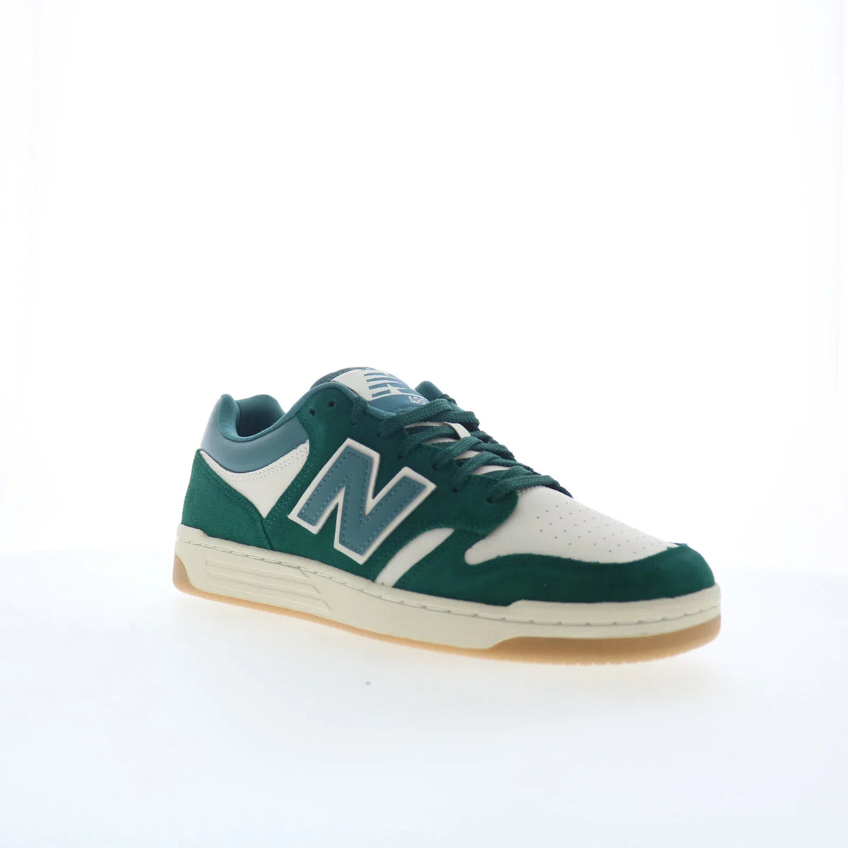 New Balance 480 BB480LPA Mens Green Suede Lifestyle Sneakers Shoes