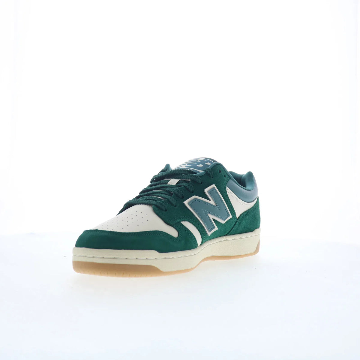 New Balance 480 BB480LPA Mens Green Suede Lifestyle Sneakers Shoes