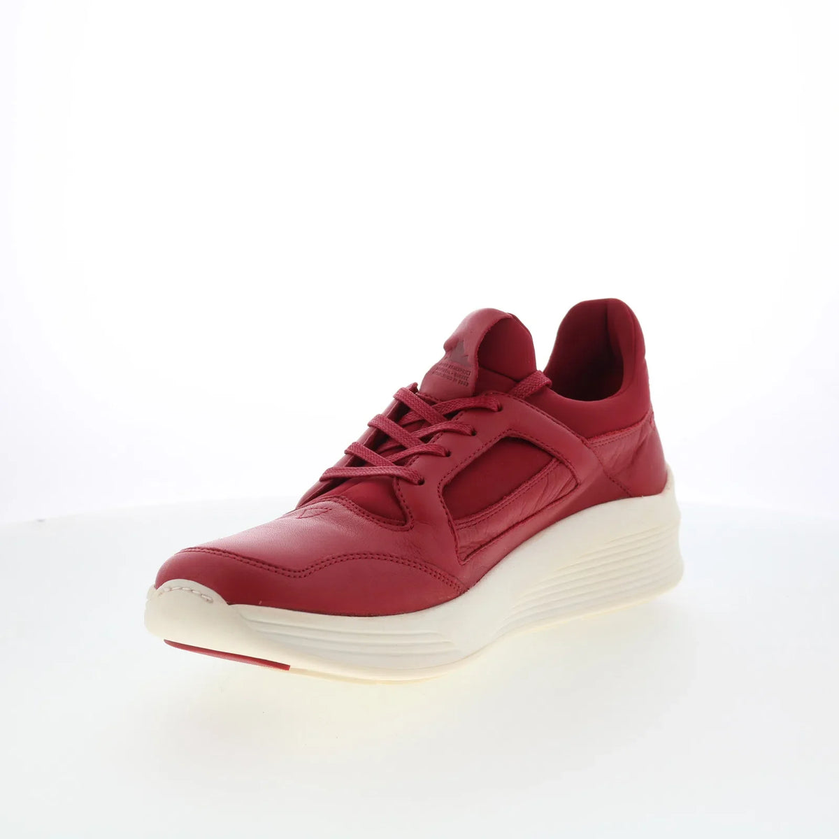 Pajar Chelsea 47071 Mens Red Leather Lace Up Lifestyle Sneakers Shoes
