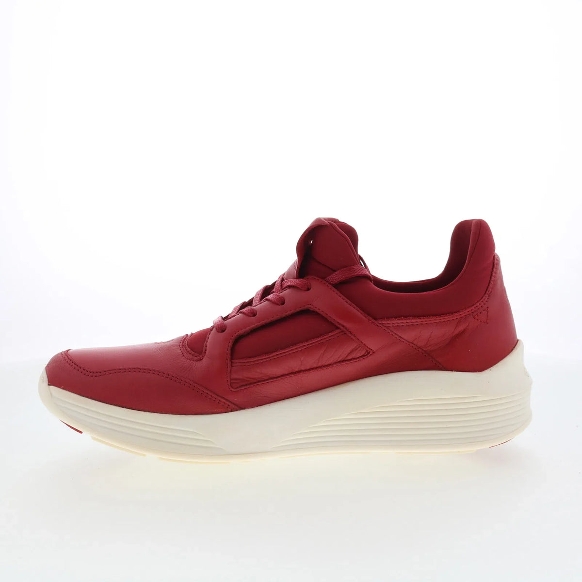 Pajar Chelsea 47071 Mens Red Leather Lace Up Lifestyle Sneakers Shoes