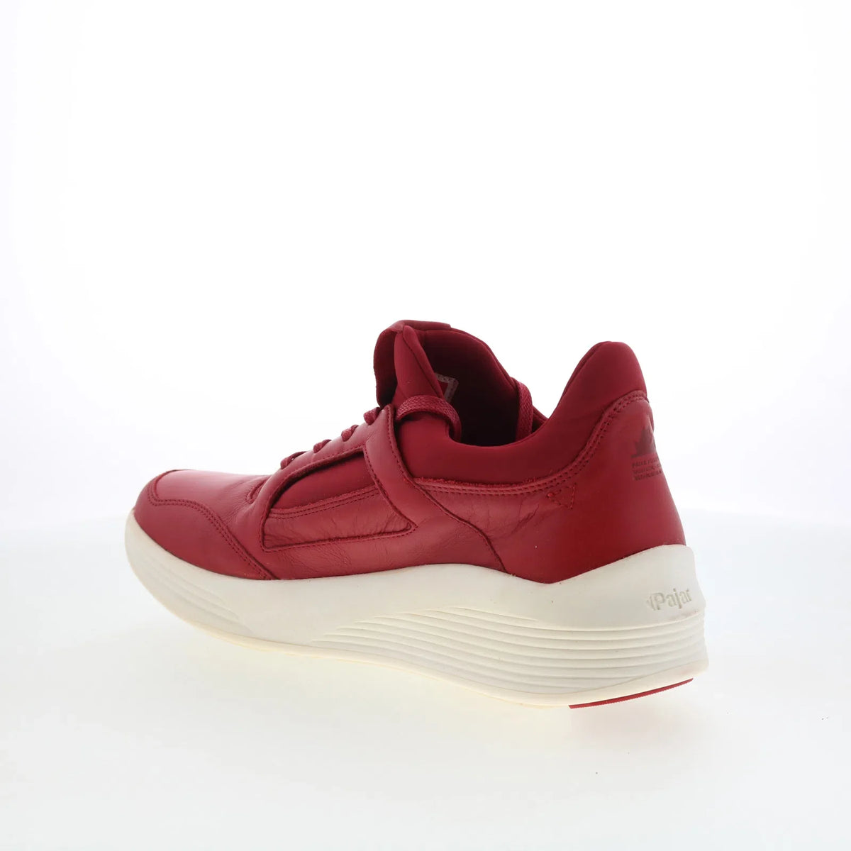 Pajar Chelsea 47071 Mens Red Leather Lace Up Lifestyle Sneakers Shoes