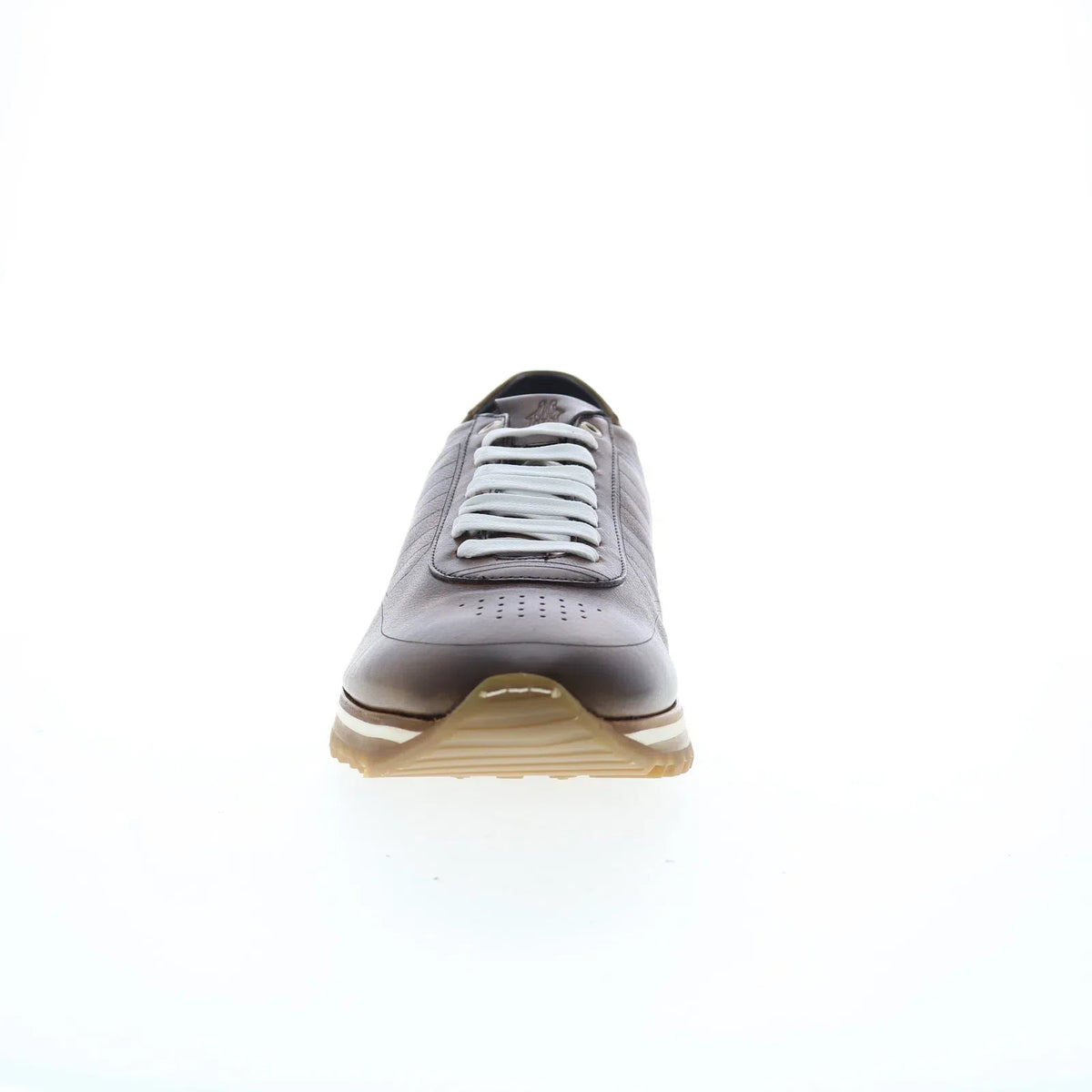 Di Bianco Daytona Mens Brown Leather Lace Up Lifestyle Sneakers Shoes