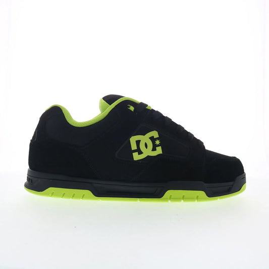 DC Coiler DC03011002-BLKLIM Mens Black Nubuck Skate Inspired Sneakers Shoes