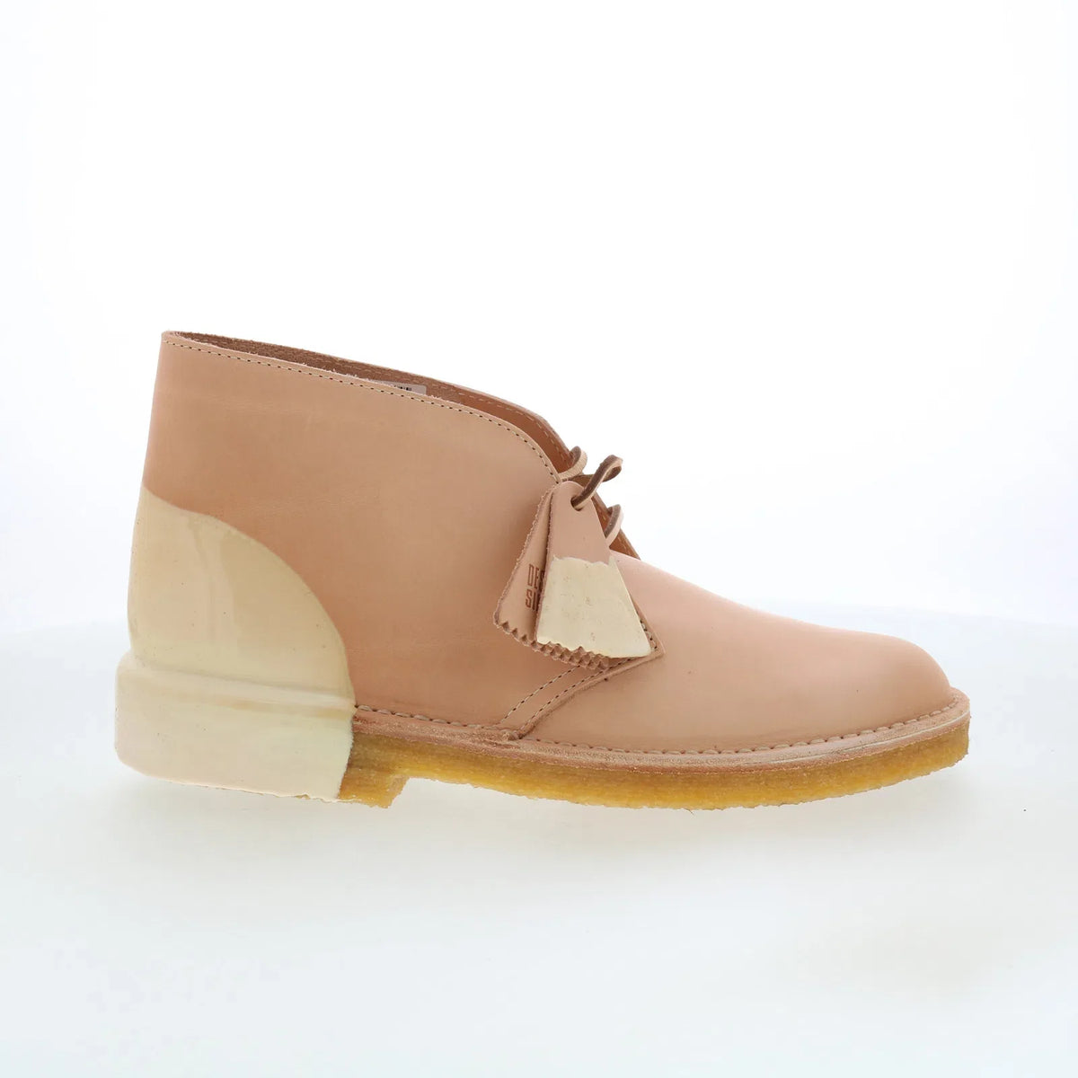 Clarks Desert Boot 26159091 Mens Beige Leather Lace Up Desert Boots