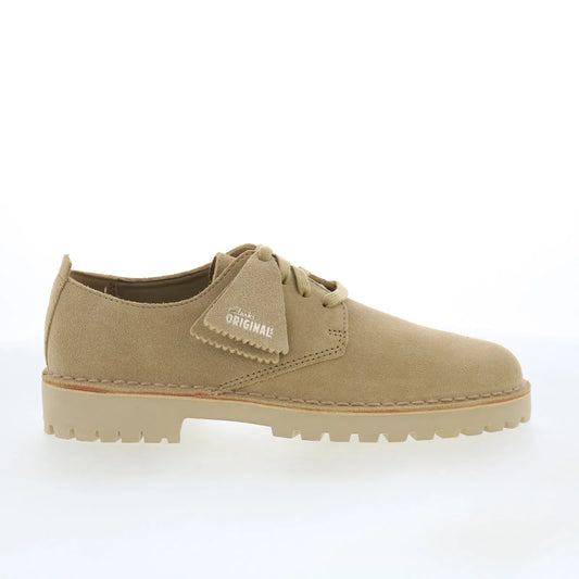 Clarks Desert Rock LO 26178128 Mens Beige Oxfords & Lace Ups Plain Toe Shoes