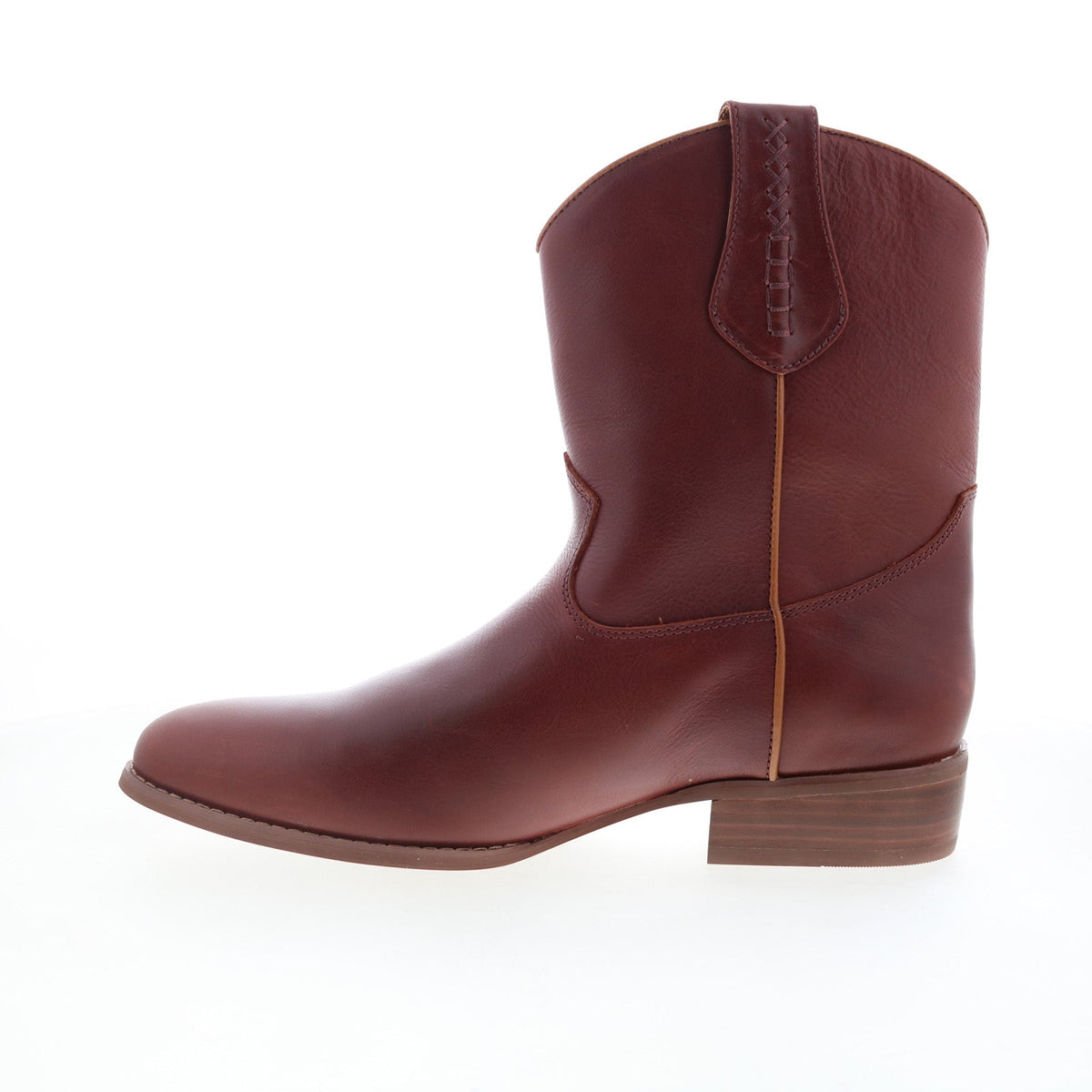 Dingo Lefty Western Boot DI-212 Mens Burgundy Leather Slip On Western Boots