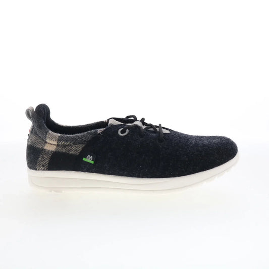 Minnetonka Eco Anew 61055 Womens Black Canvas Lifestyle Sneakers Shoes