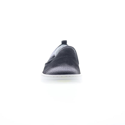 Miz Mooz Emersen Womens Black Leather Slip On Lifestyle Sneakers Shoes