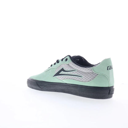 Lakai Essex Elite Mens Green Suede Lace Up Skate Inspired Sneakers Shoes