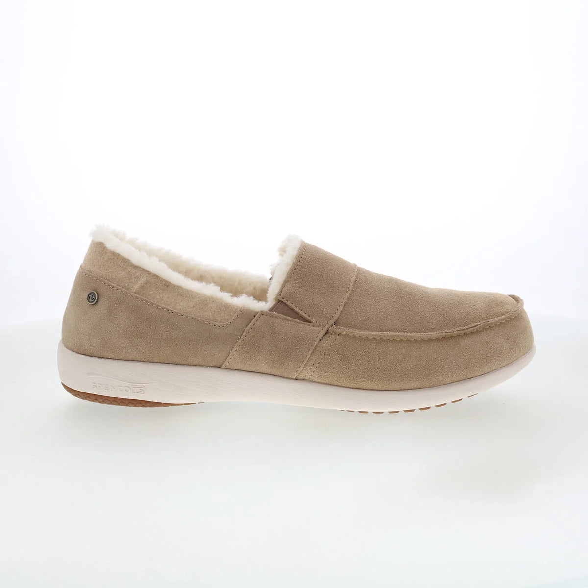 Spenco Fiesta Cozy Slip-On SP2009TAN Mens Brown Loafers Casual Shoes