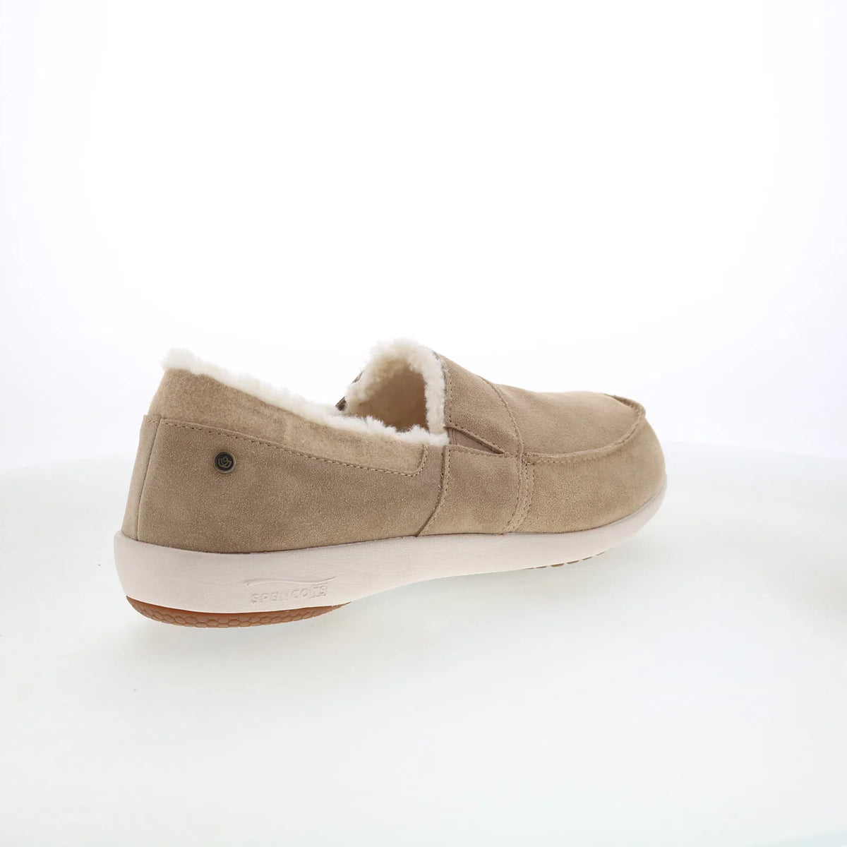 Spenco Fiesta Cozy Slip-On SP2009TAN Mens Brown Loafers Casual Shoes